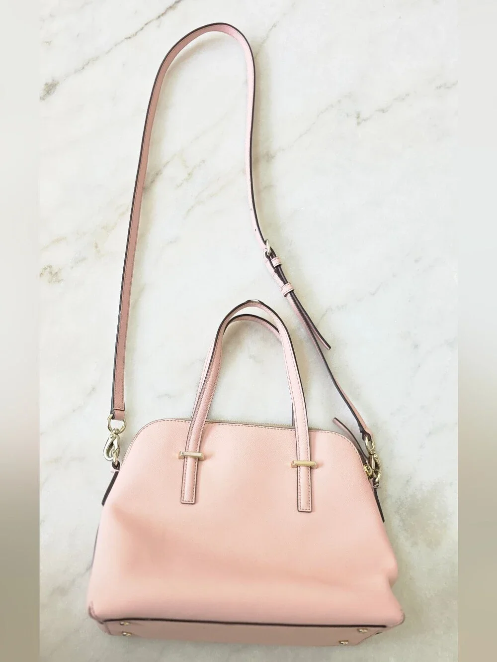 Kate Spade New York Cedar Street Maise Satchel Pink Bonnet Saffiano Leather